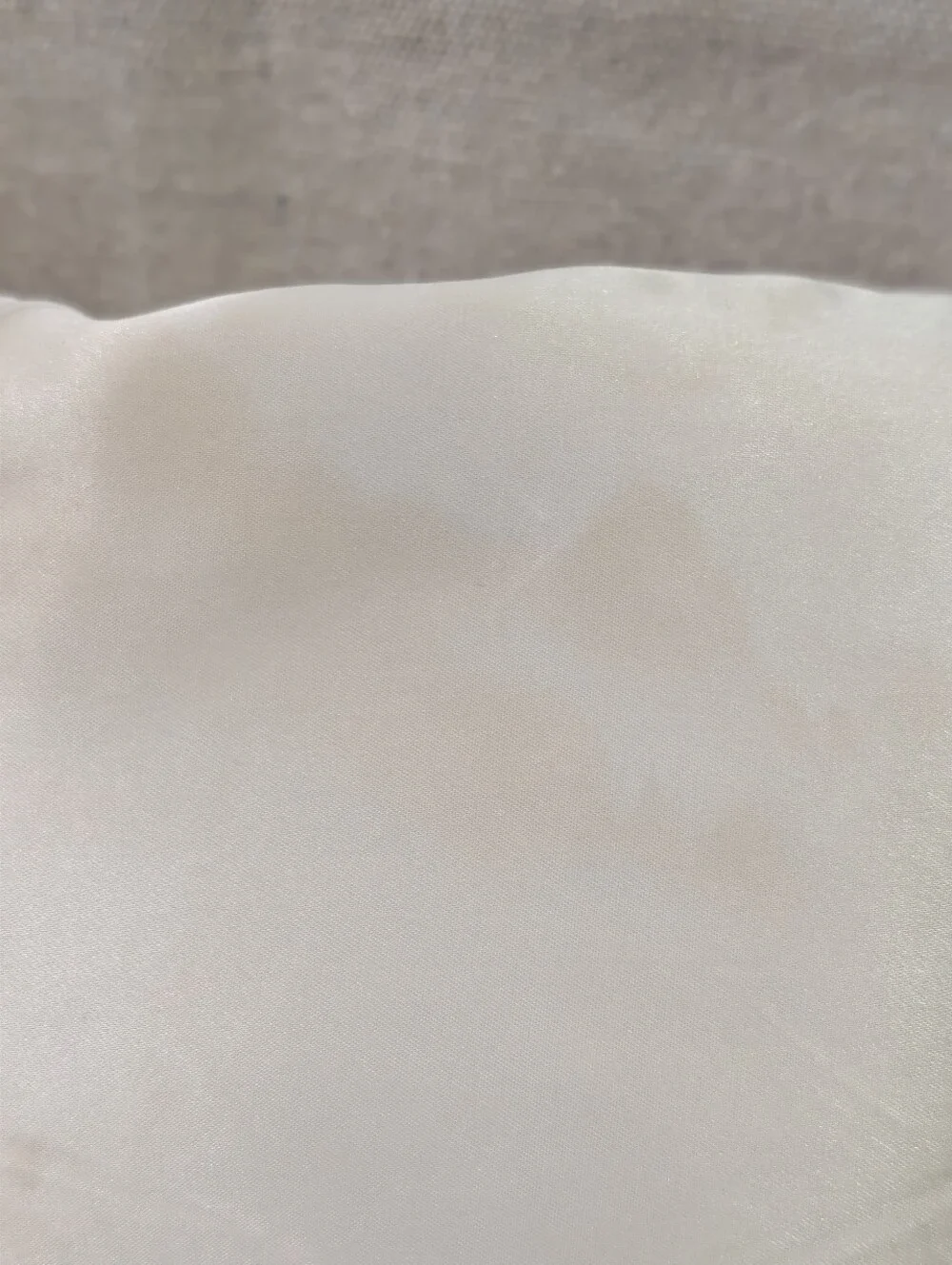 Vintage Marshall Fields child's feather pillow w/ white embroidered pillow case
